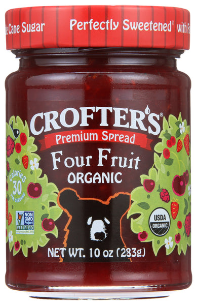Crofters Four Fruit Organic Spread, 10 Oz