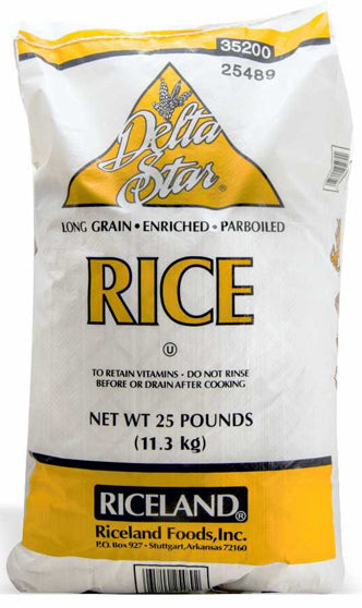Delta Long Grain Parboiled Rice, 25 Lb