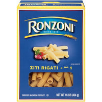 Ronzoni Ziti Rigati Pasta, 16 Oz